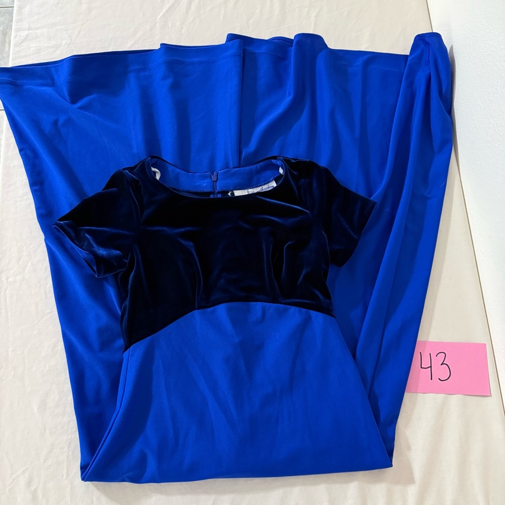 Chic Royal Blue High Low Dress